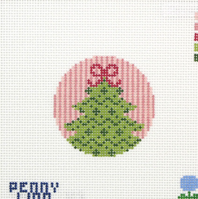 Blue Hydrangea Stitcher - Patterned Tree Mini