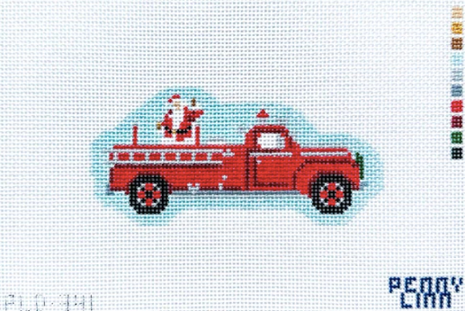 Penny Linn - Nantucket Stroll Santa on Truck