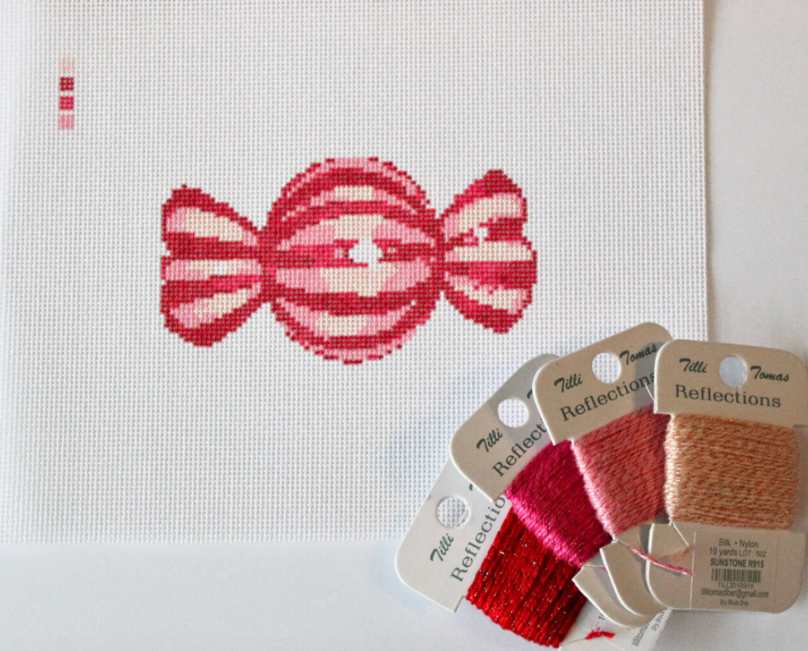 Threaded and Tipsy Pink Wrapped Candy