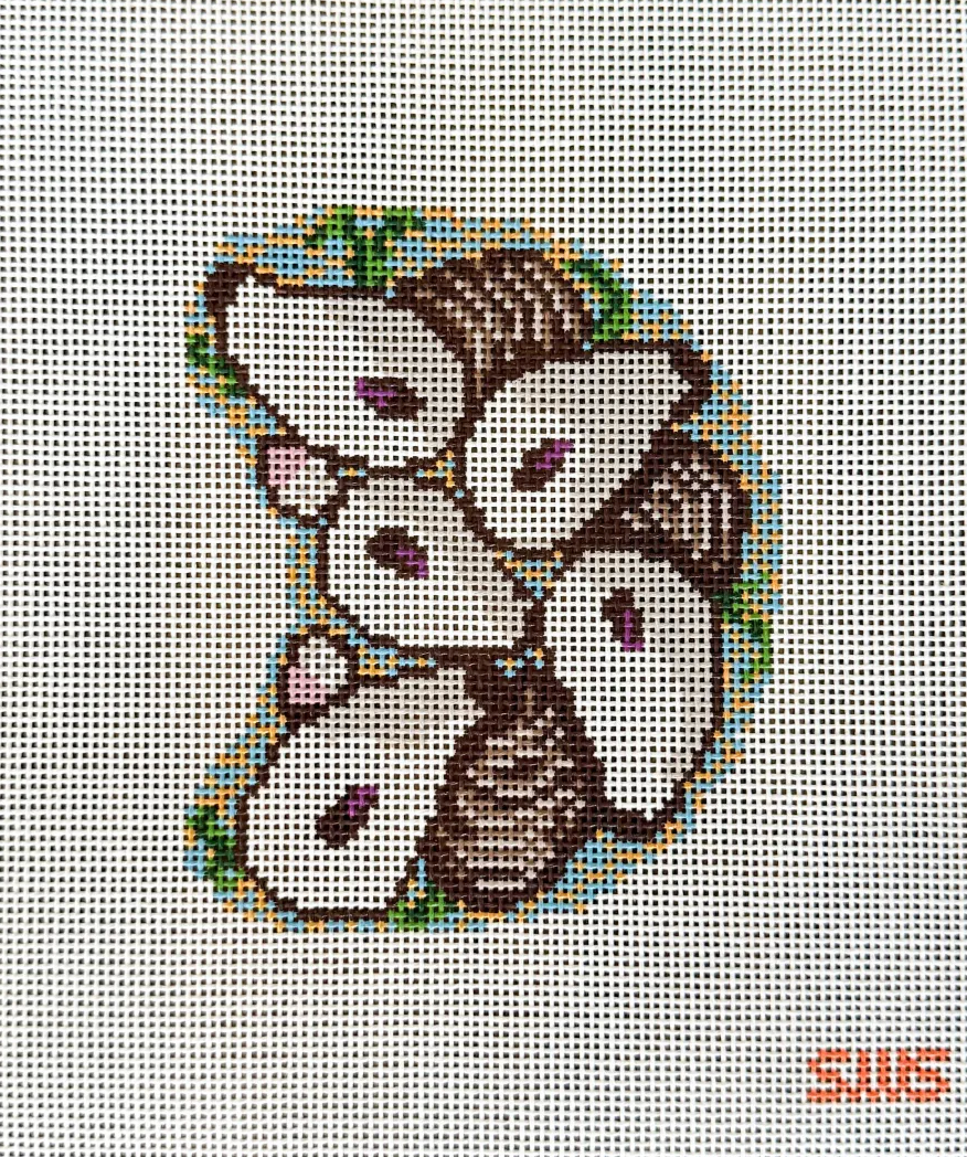 Stitching With Stacey - Curved Blue Oyster Plate
