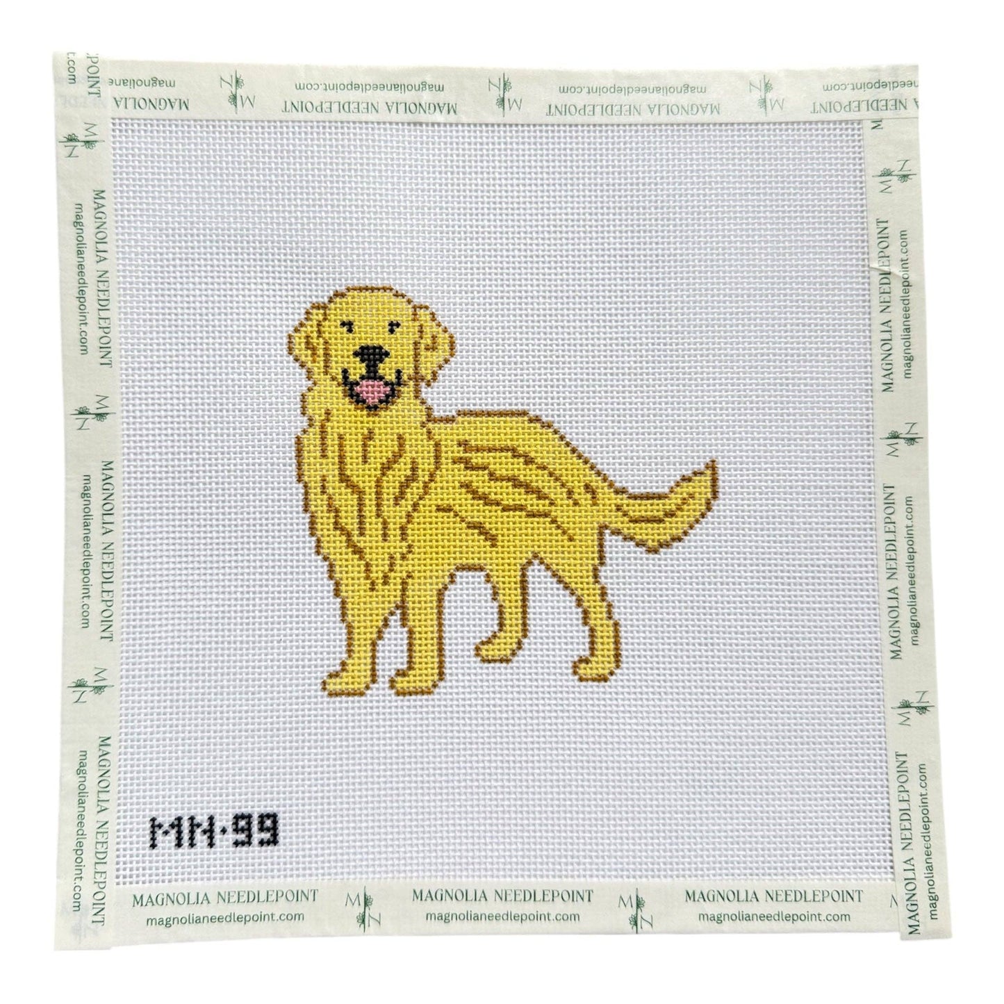 Magnolia Needlepoint - Golden Retriever