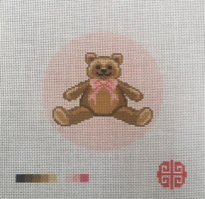 Jenny Henry Designs - Teddy Pink Bow