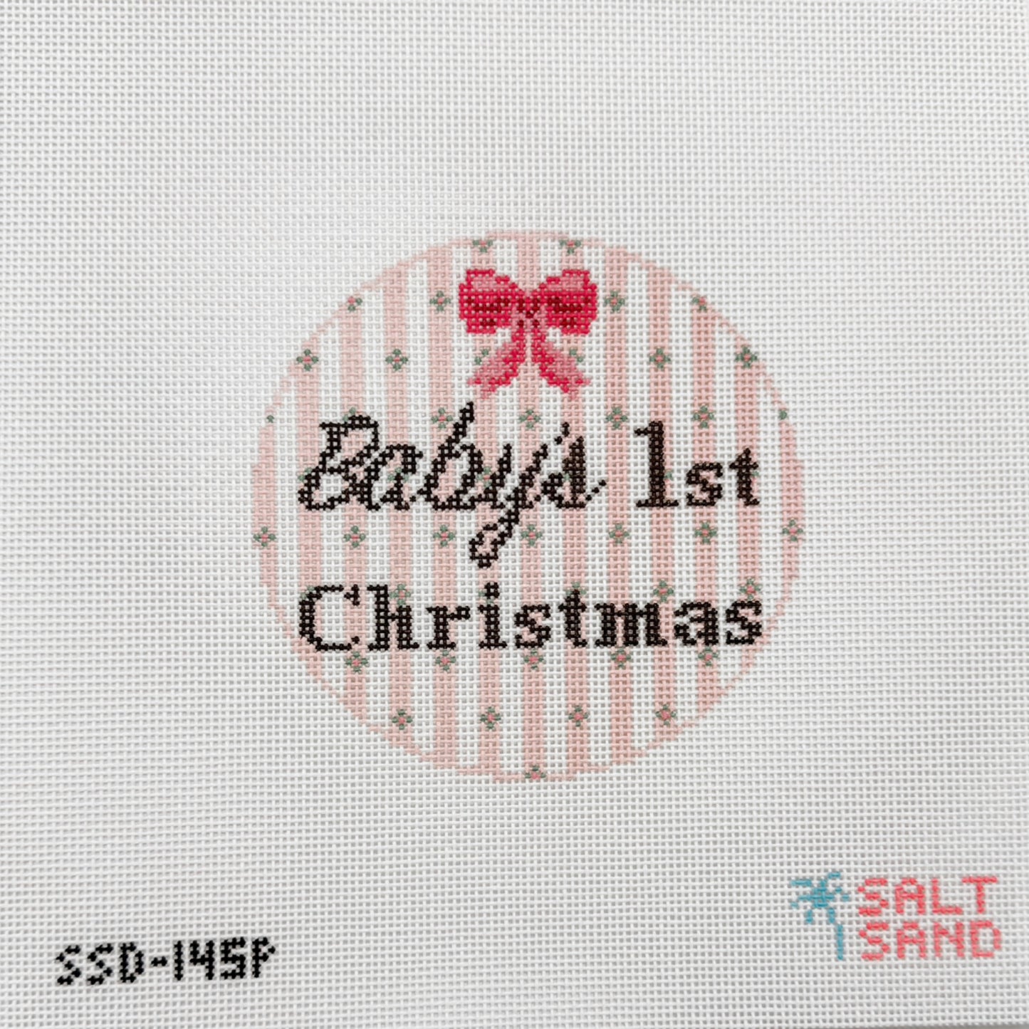 Salt Sand Baby’s First Christmas Pink
