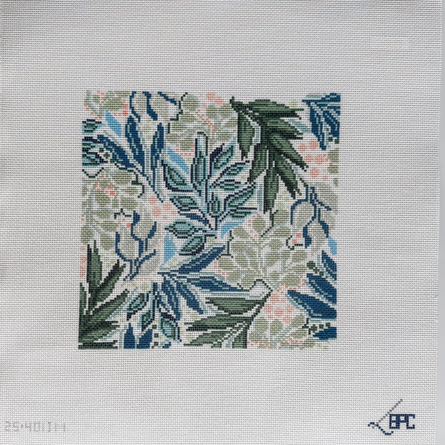 Julia McGahee Green Leaf Pattern