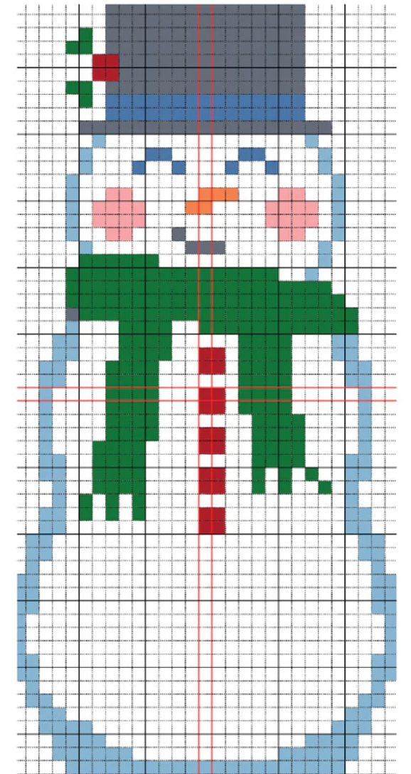 SLS Needlepoint - Happy Snowman