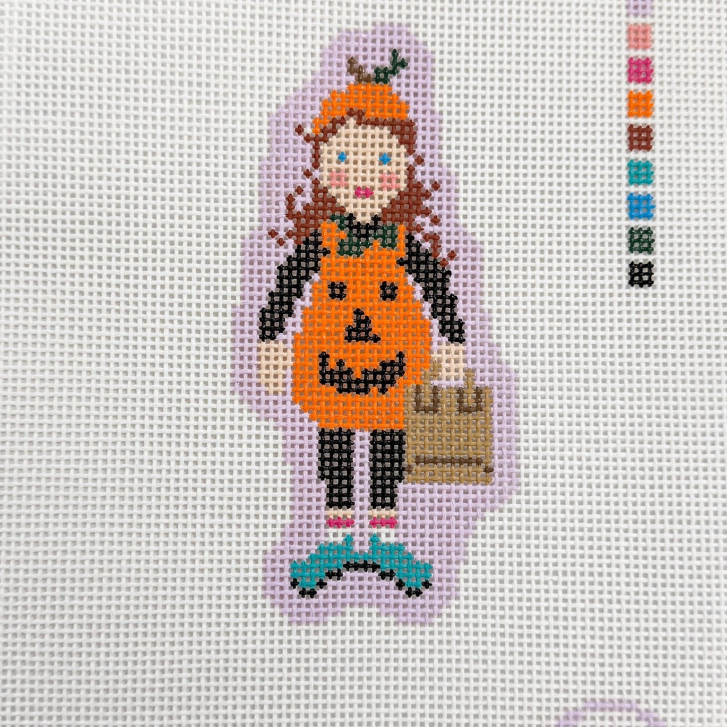 Frances Abel Trick or Treaters Girl Toddler Pumpkin