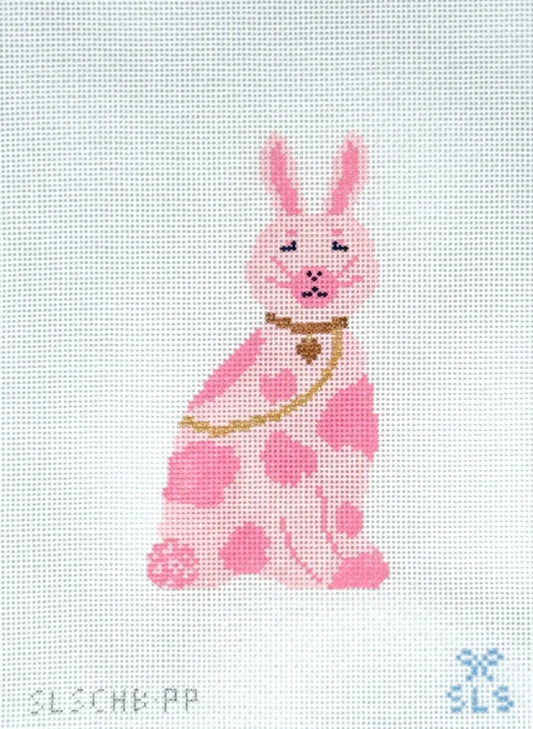 SLS Needlepoint - Chinoiserie Bunny Pink