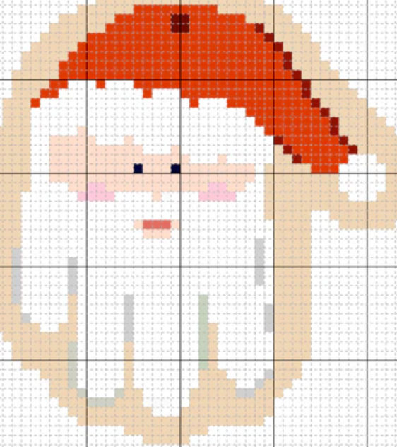 Stitch Style - Handprint Santa