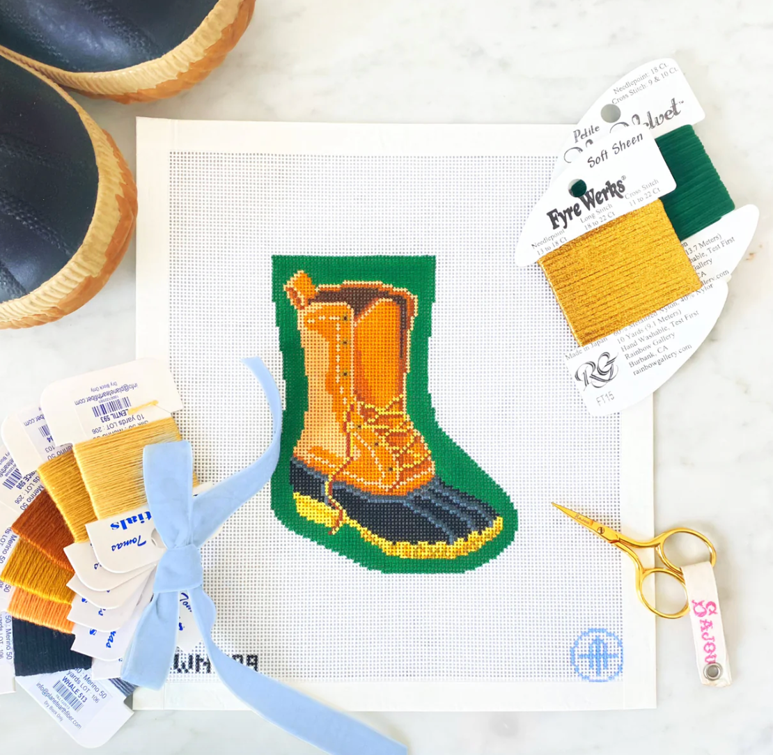 Wheelhaus Needlepoint Boot
