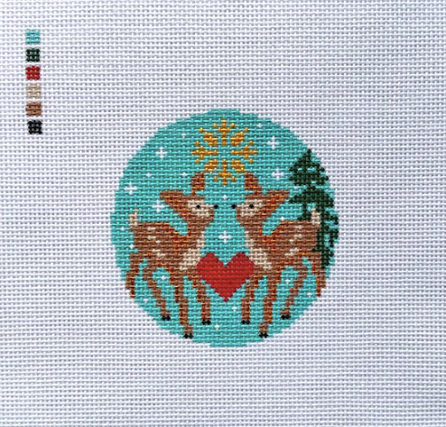 Tew Designs - Kissing Reindeer