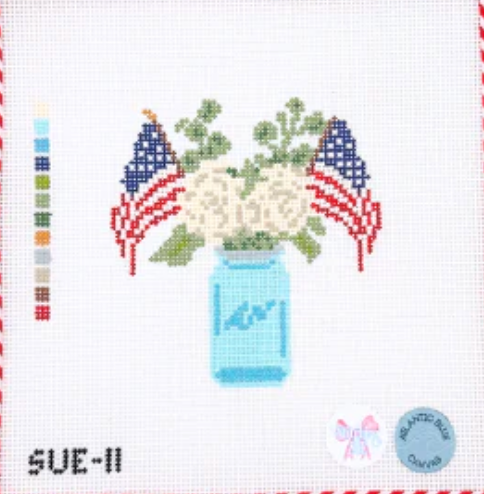 The Stitching Sue - USA Flag Jar