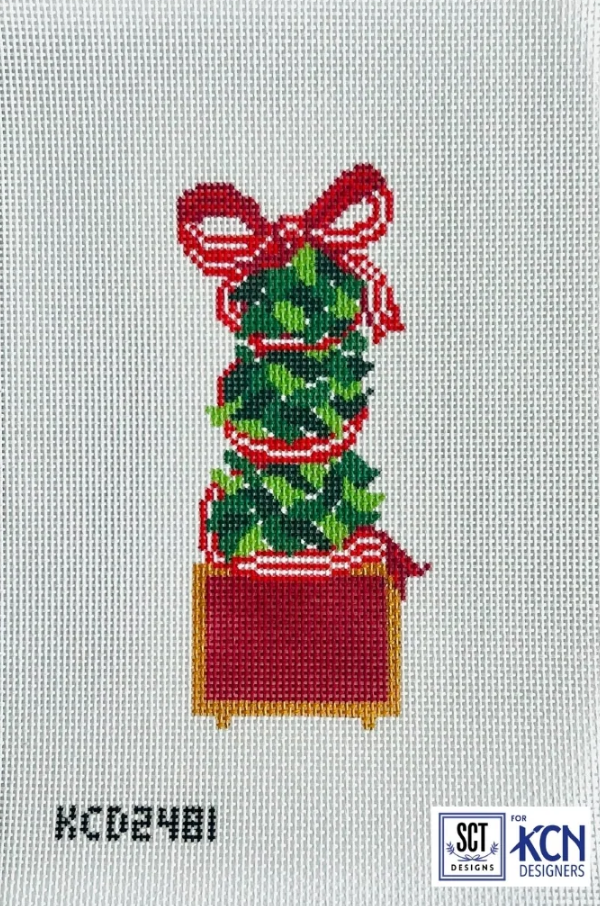 SCT Designs - Classic Red Monogramable Topiary
