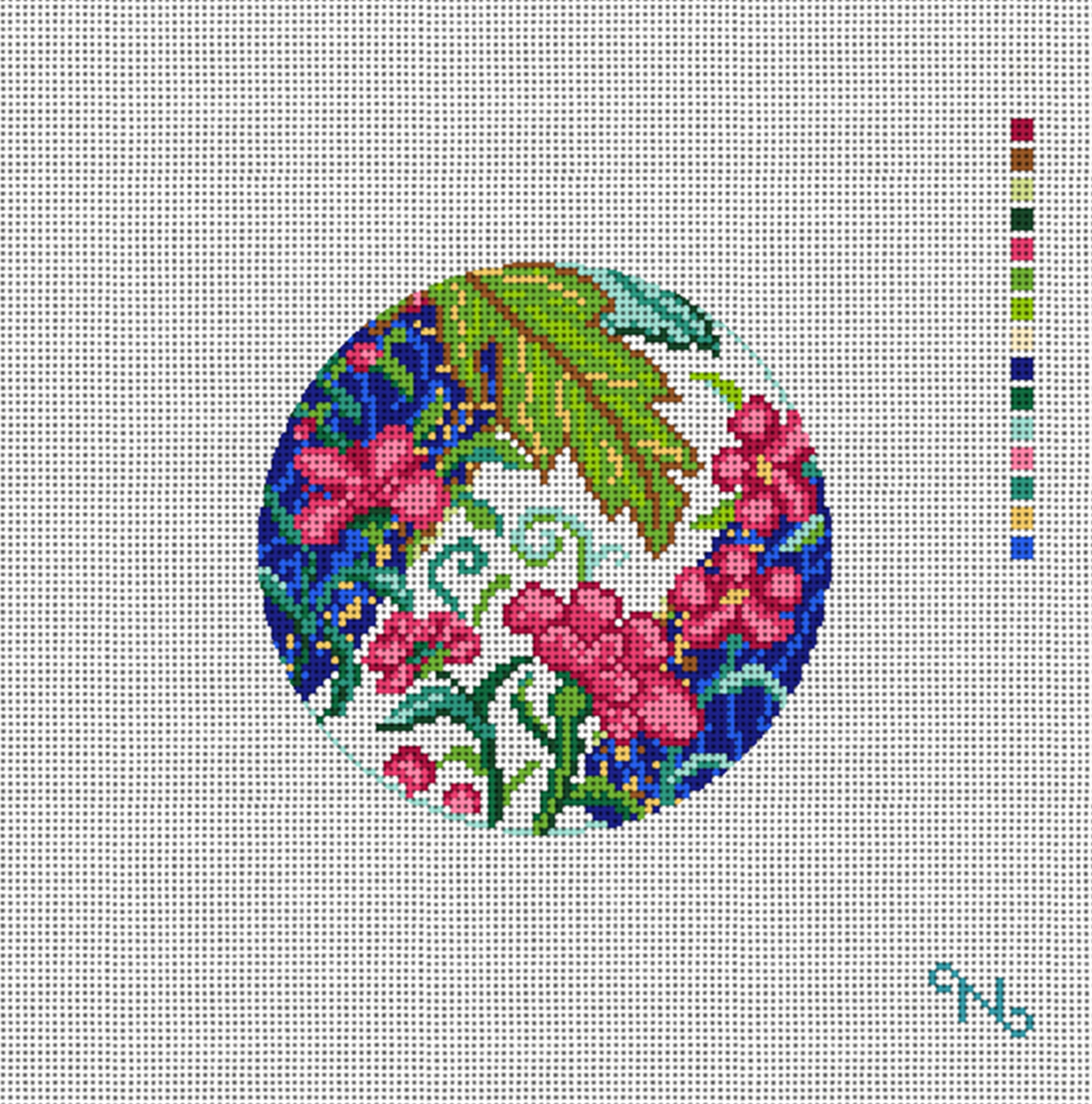 Needlepaint - Tobacco Leaf Grace