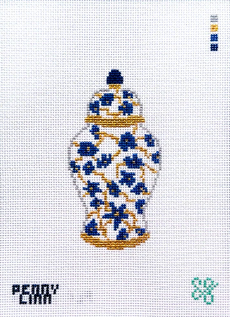 SG Designs - Blue Ginger Jar