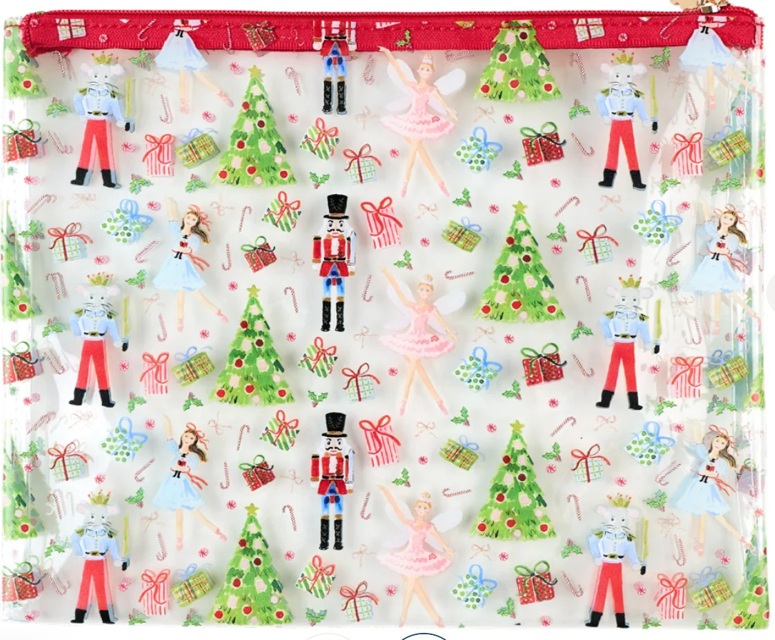 Penny Linn Evelyn Henson Nutcracker Print PVC Project Bag