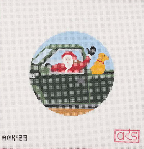 Ann Kaye Studio - Truck Driving Santa