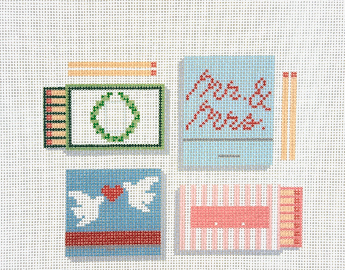 Ivy Thread Needlepoint - Wedding Matchbox