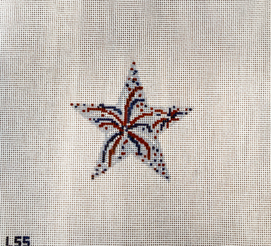 Let's Stitch Studio -  Fourth of July Firework Star