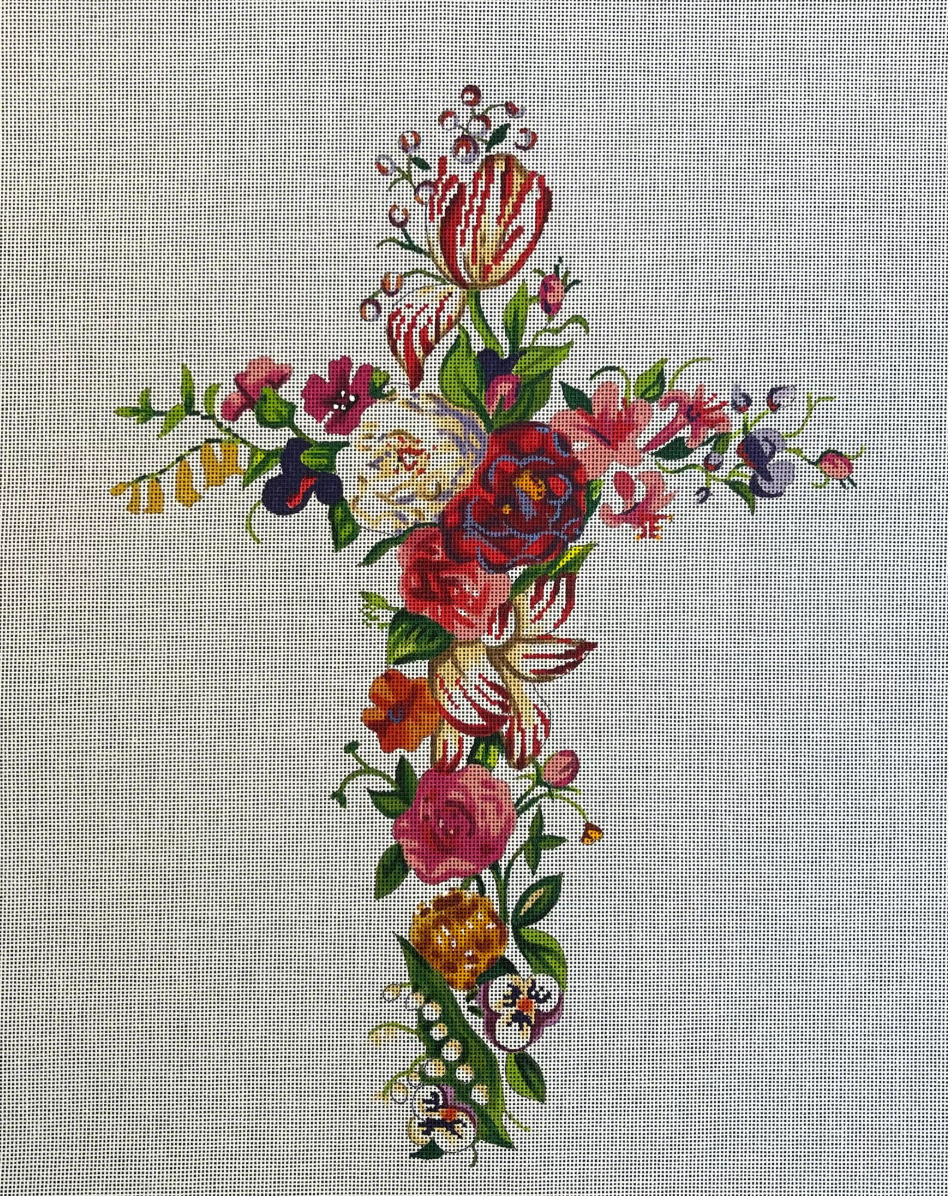 Colors of Praise - Floral Cross