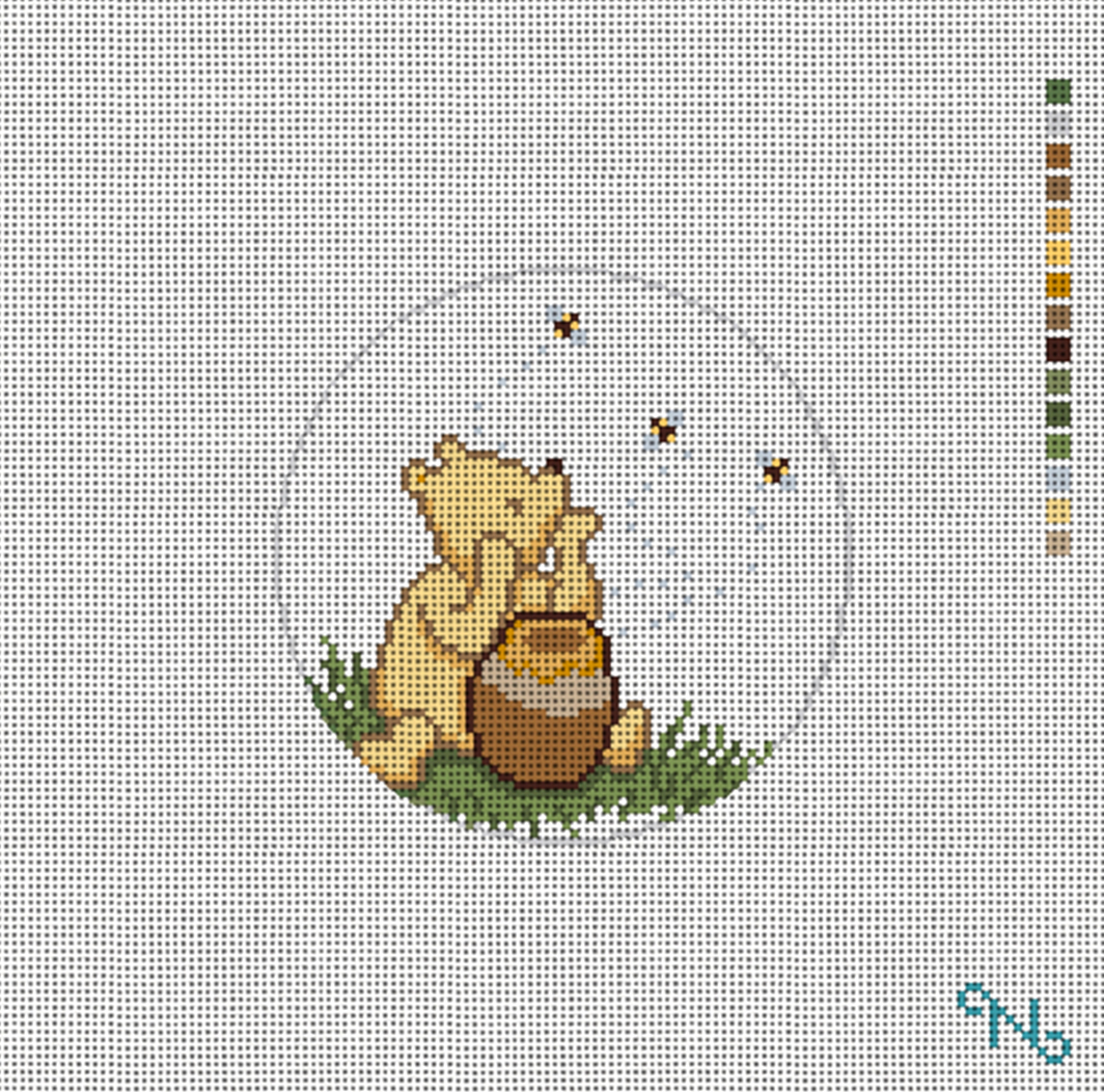 Needlepaint -Winnie the Pooh's Honey