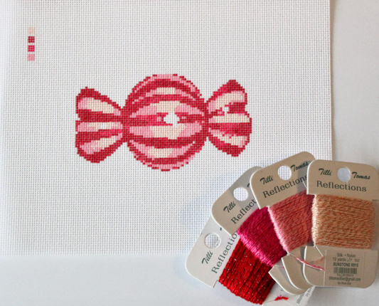 Threaded and Tipsy Pink Wrapped Candy