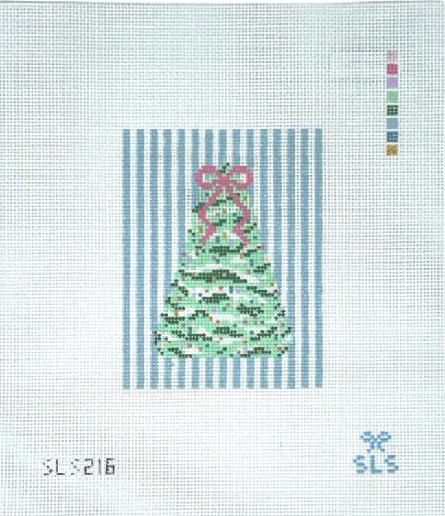 SLS Needlepoint - Pastel Christmas Tree