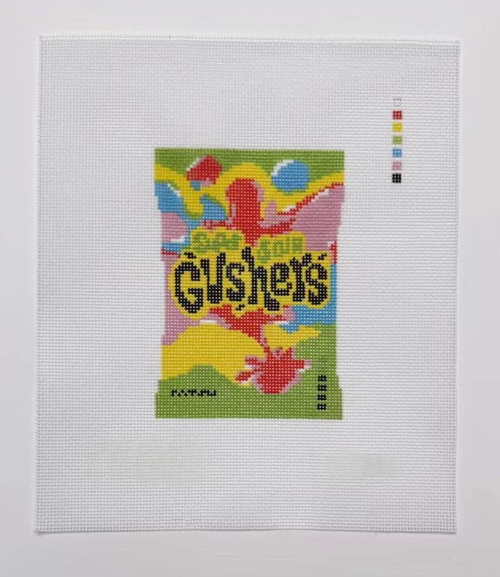 Sour Gushers Handpainted Needlepoint Canvas
