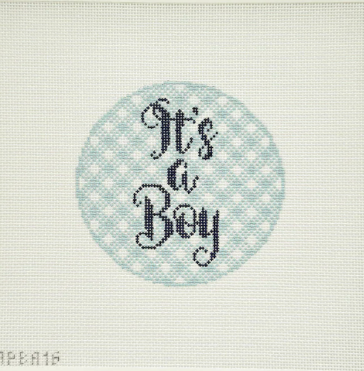 A Poore Girl Paints It's a Boy Gingham