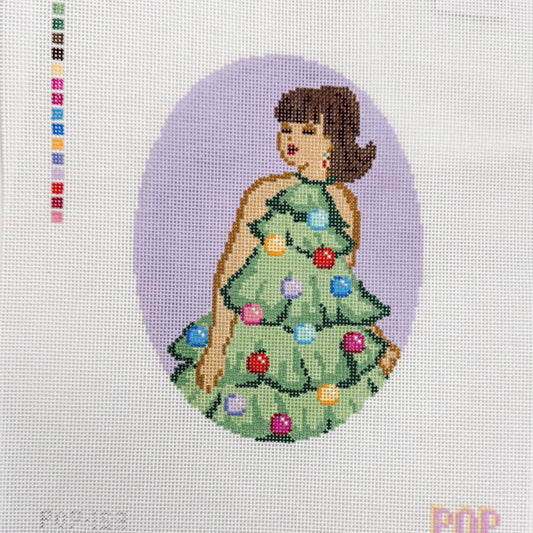 Pop Needle Arts Retro Christmas Dress