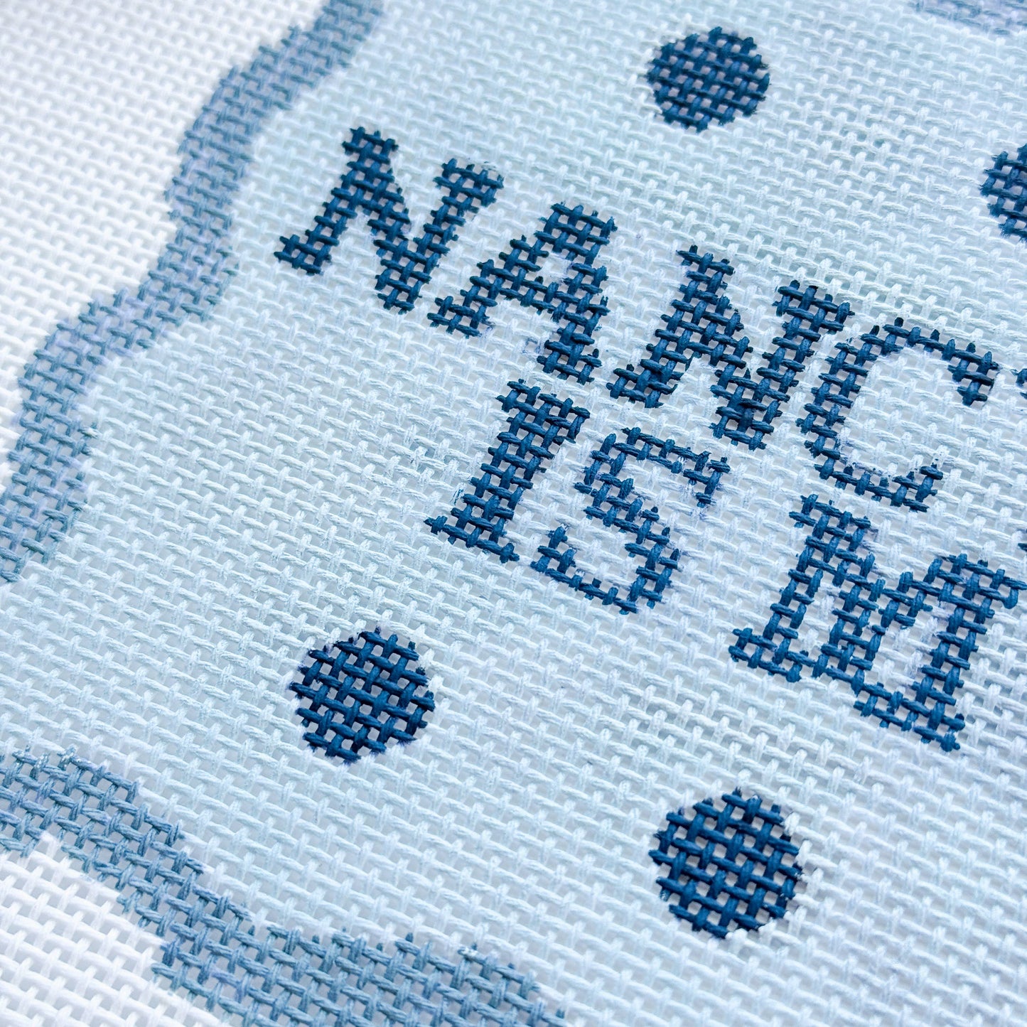 Nancy Meyers Needlepoint Pillow Canvas 13 Mesh 10x6