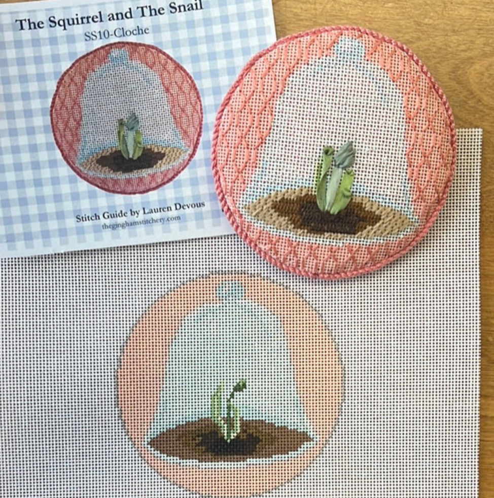 The Squirrel and the Snail Garden Icons Cloche with Stitch Guide