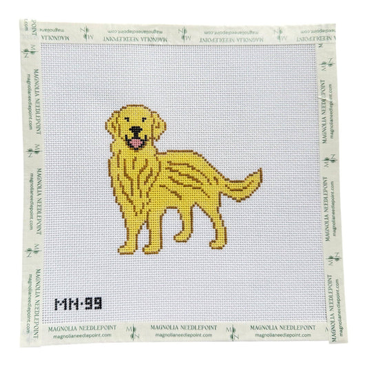 Magnolia Needlepoint - Golden Retriever