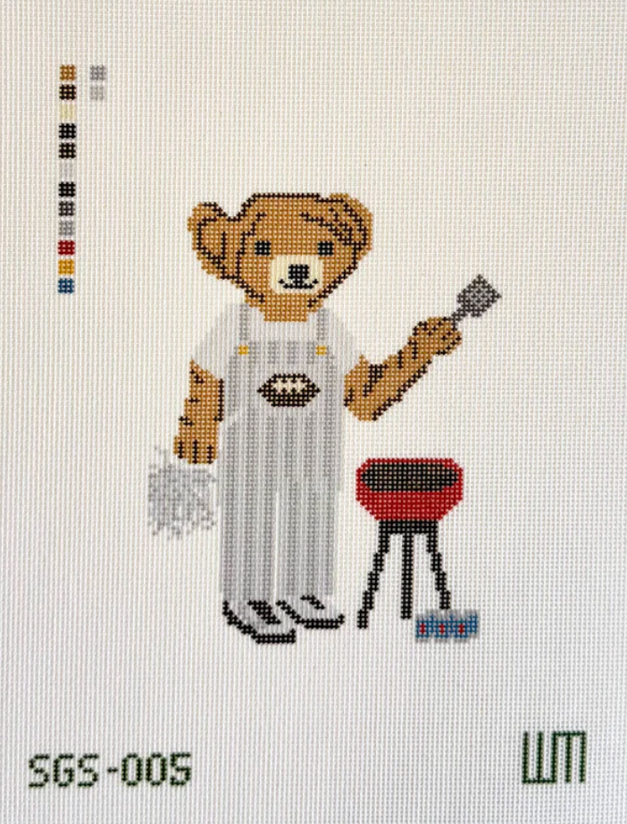 Spring Gate Stitchery Tailgate Bear