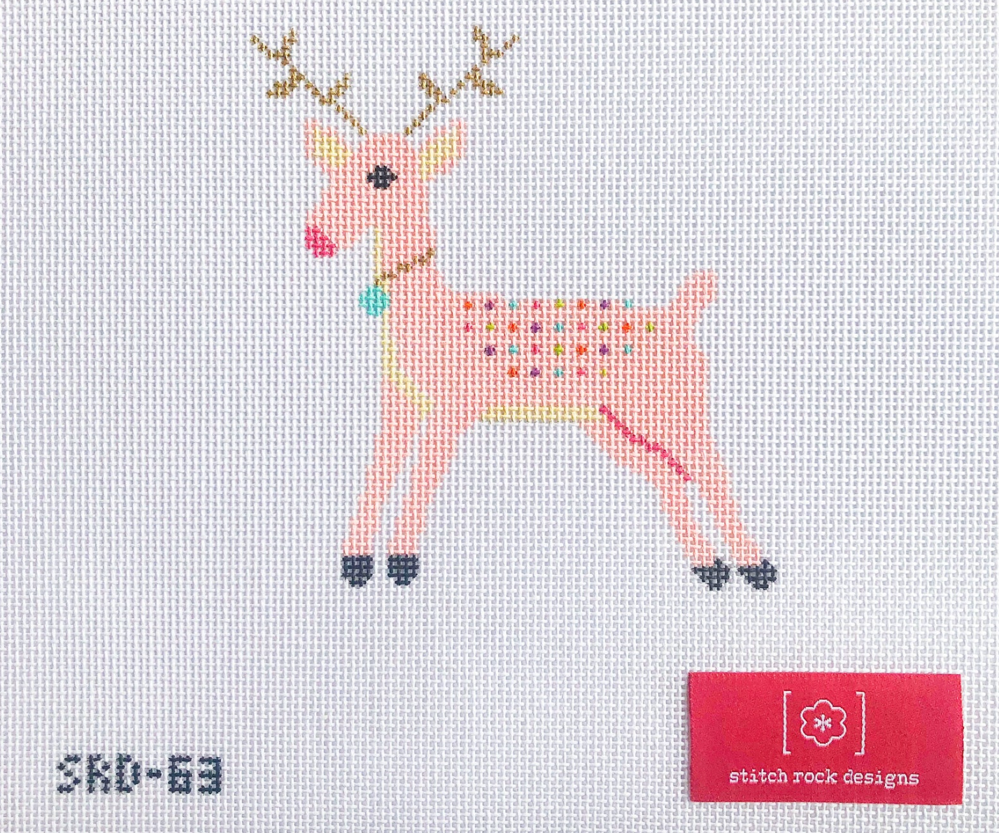 Stitch Rock Designs - Pink Reindeer