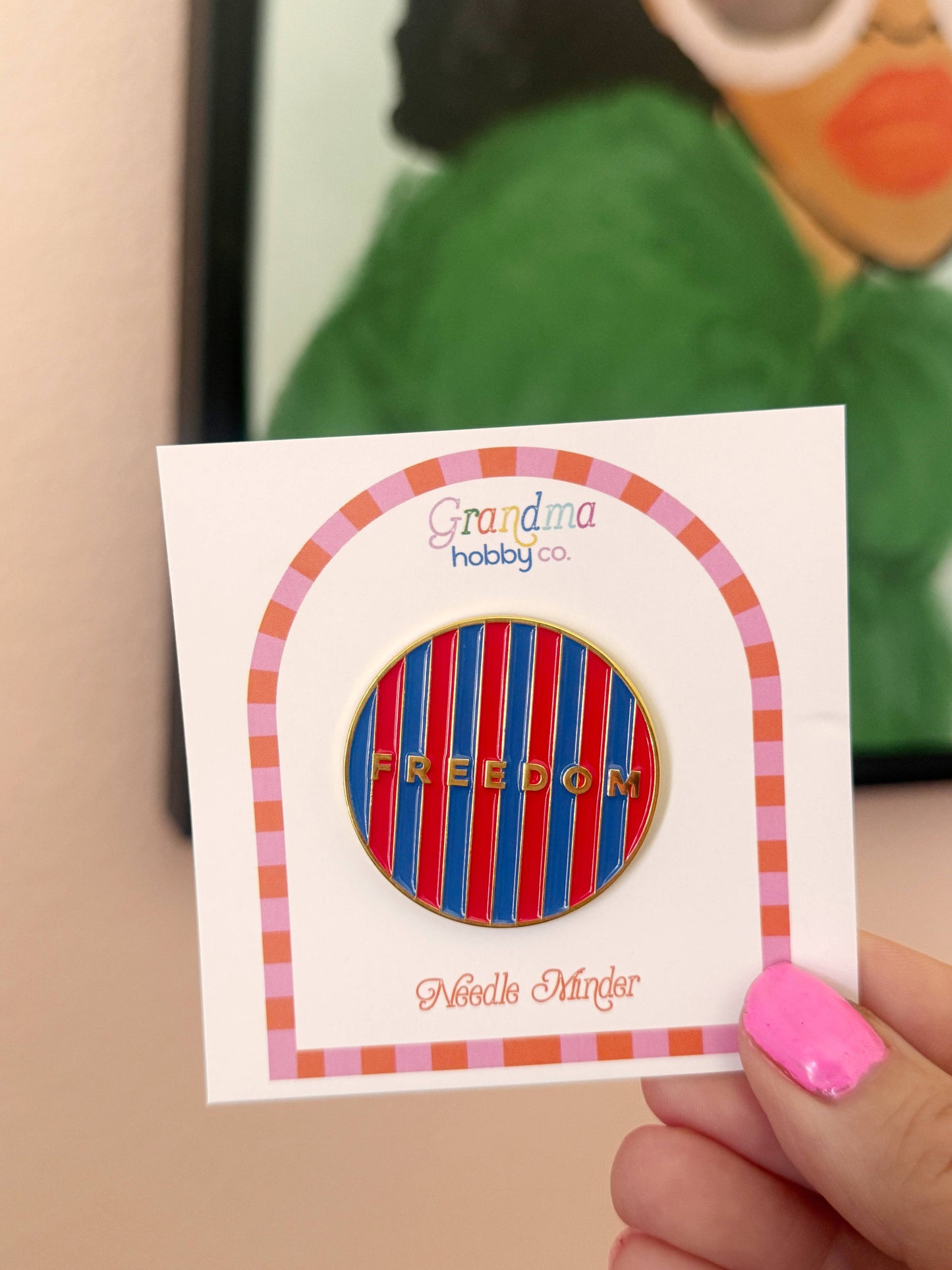 Needle Minder for Needlepoint Cross Stitch | Freedom America