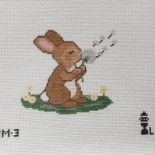 Lookout Needlepoint Bunny Wishes
