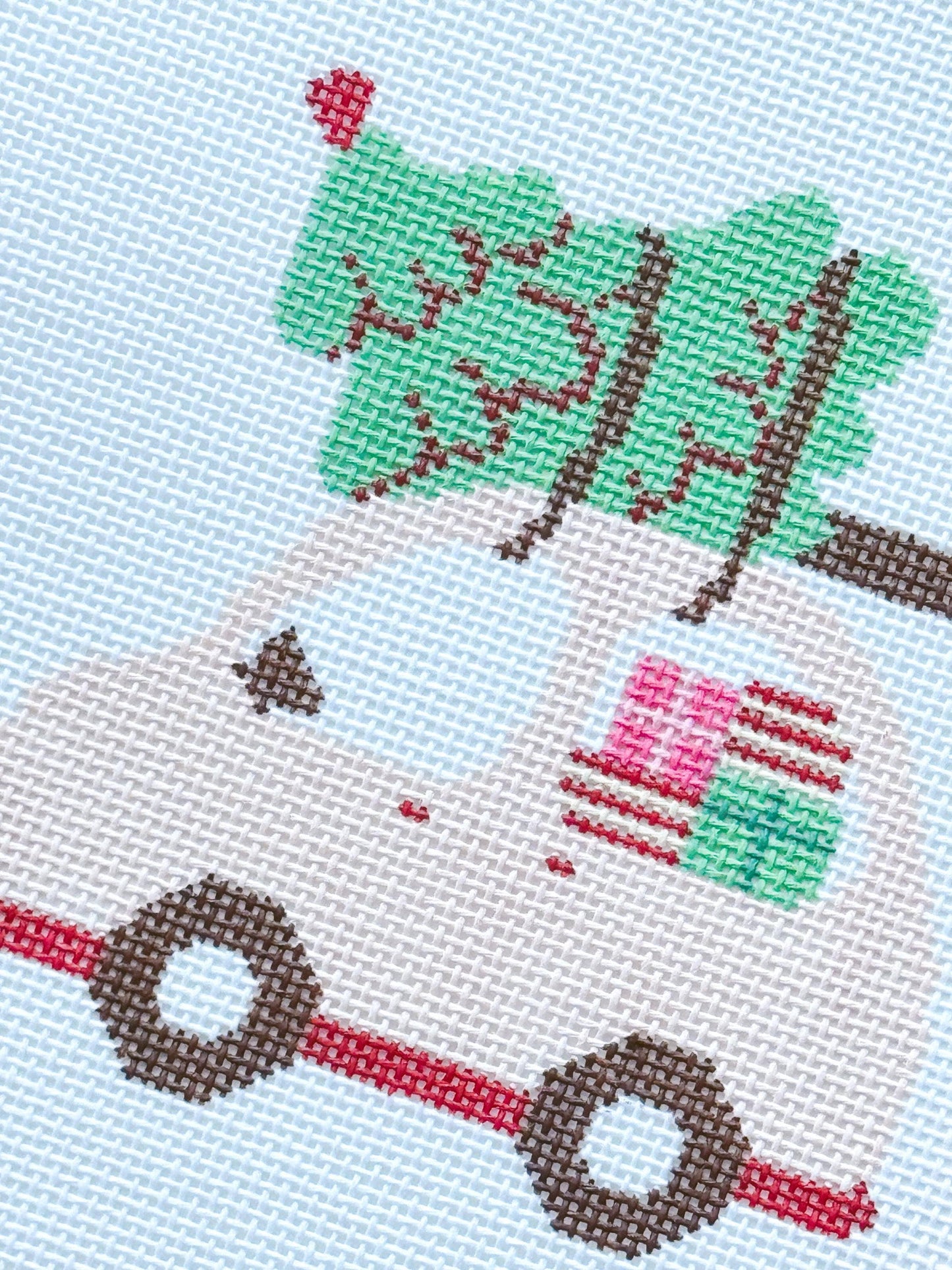 Christmas Car Needlepoint