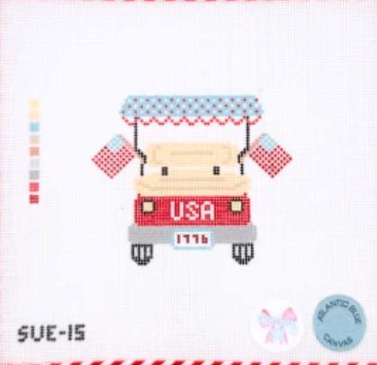 The Stitching Sue - USA Golf Cart