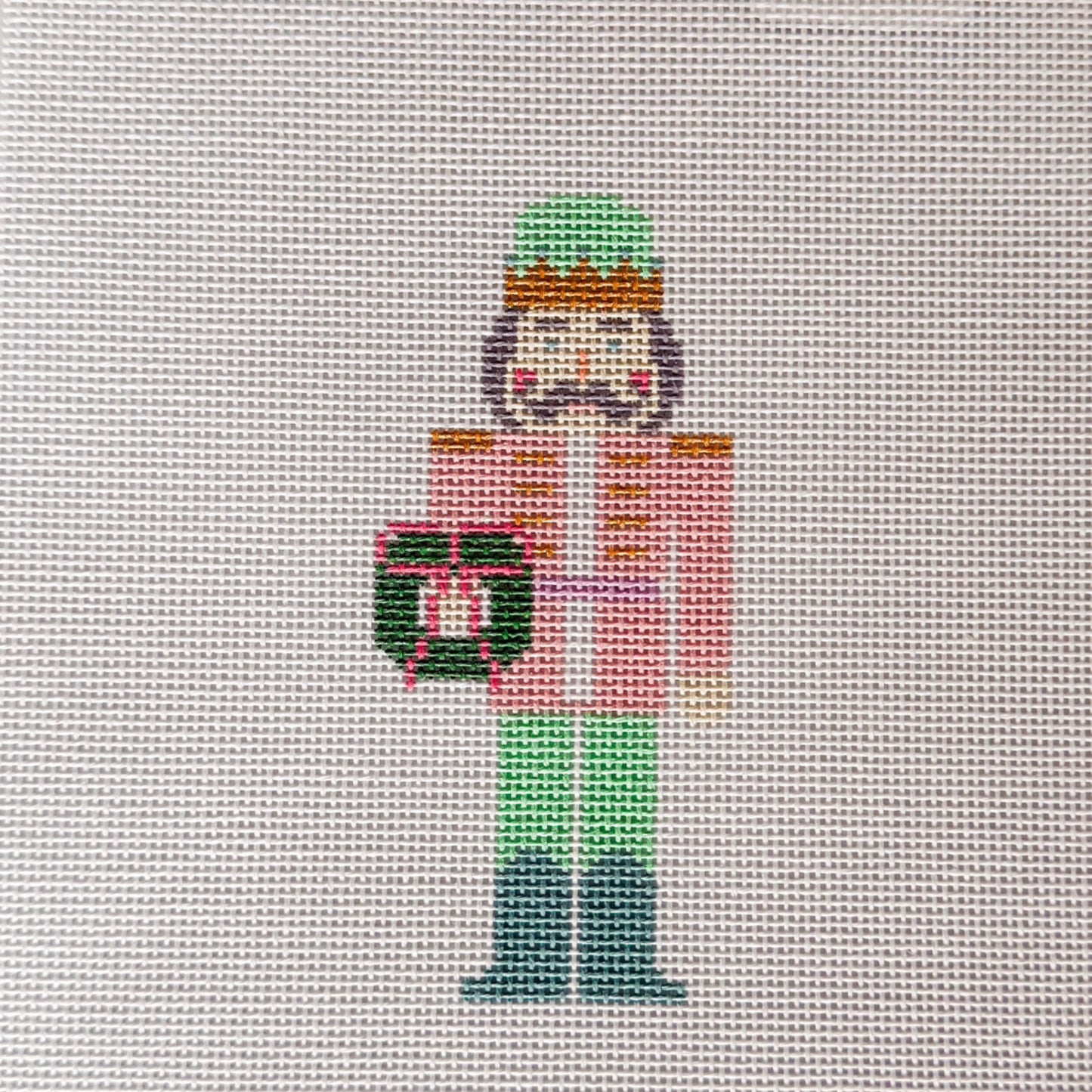 SLS Needlepoint Pastel Christmas, Nutcracker