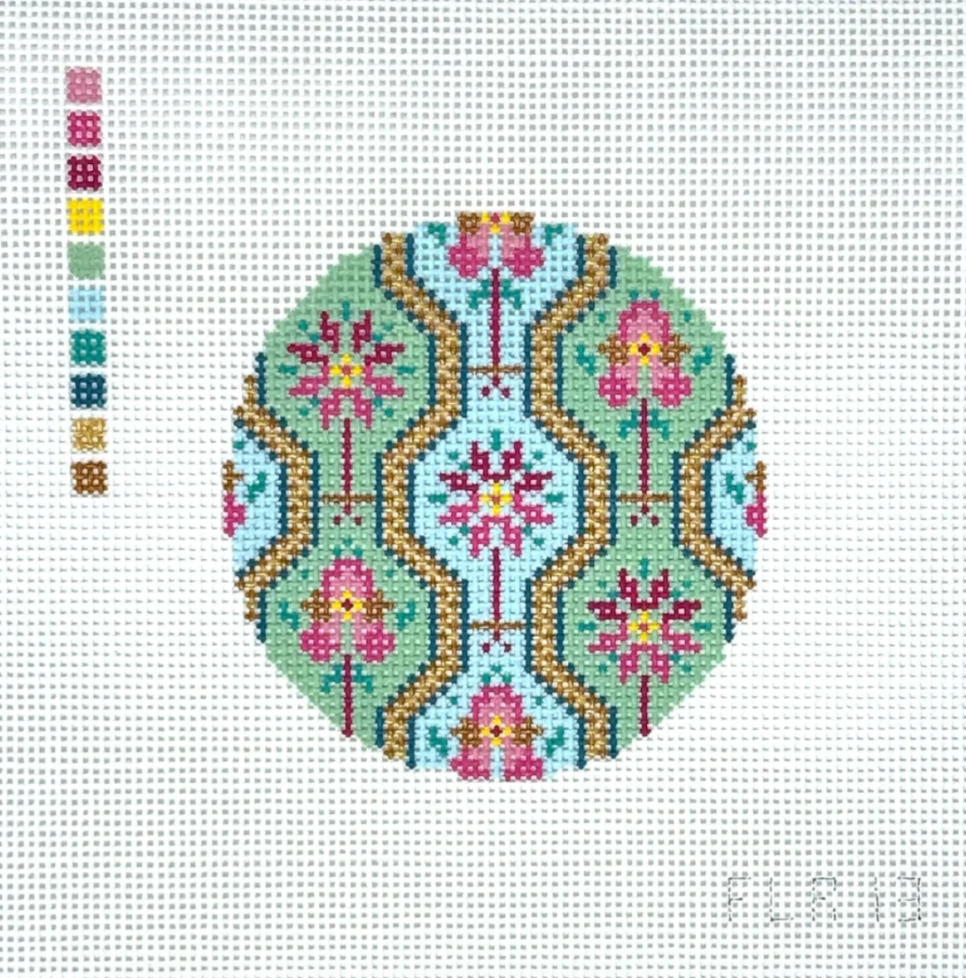 Tew Designs - Floral Line Round