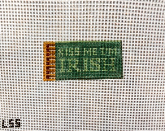 Let's Stitch Studio Kiss Me I'm Irish Matchbox