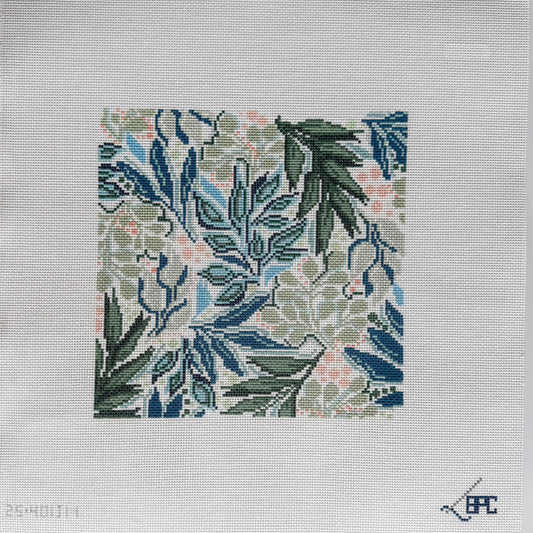 Julia McGahee Green Leaf Pattern