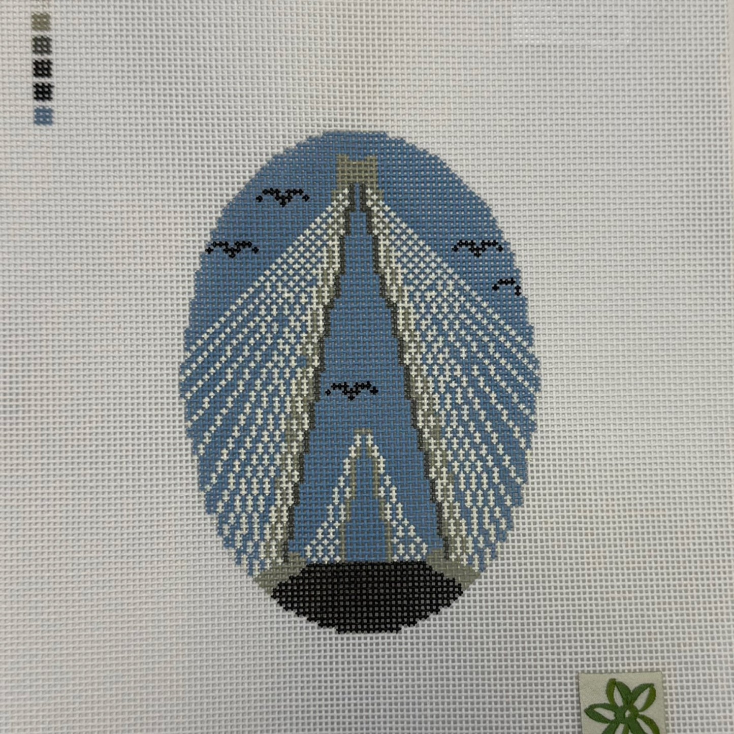 Dogwood Needlepoint Ravenel Bridge