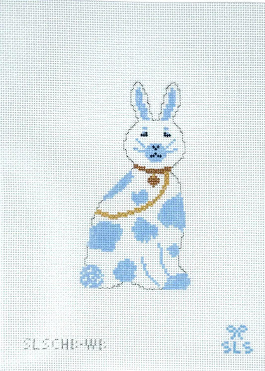 SLS Needlepoint - Chinoiserie Bunny Blue and White