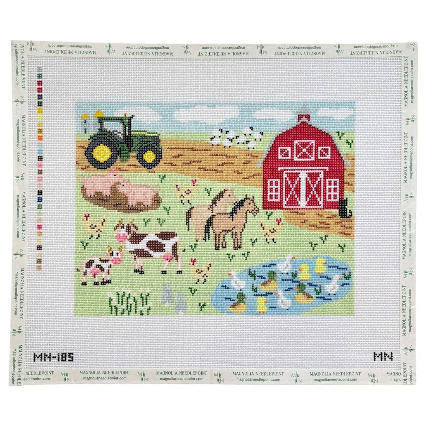 Magnolia Needlepoint - Barnyard Farm Scene