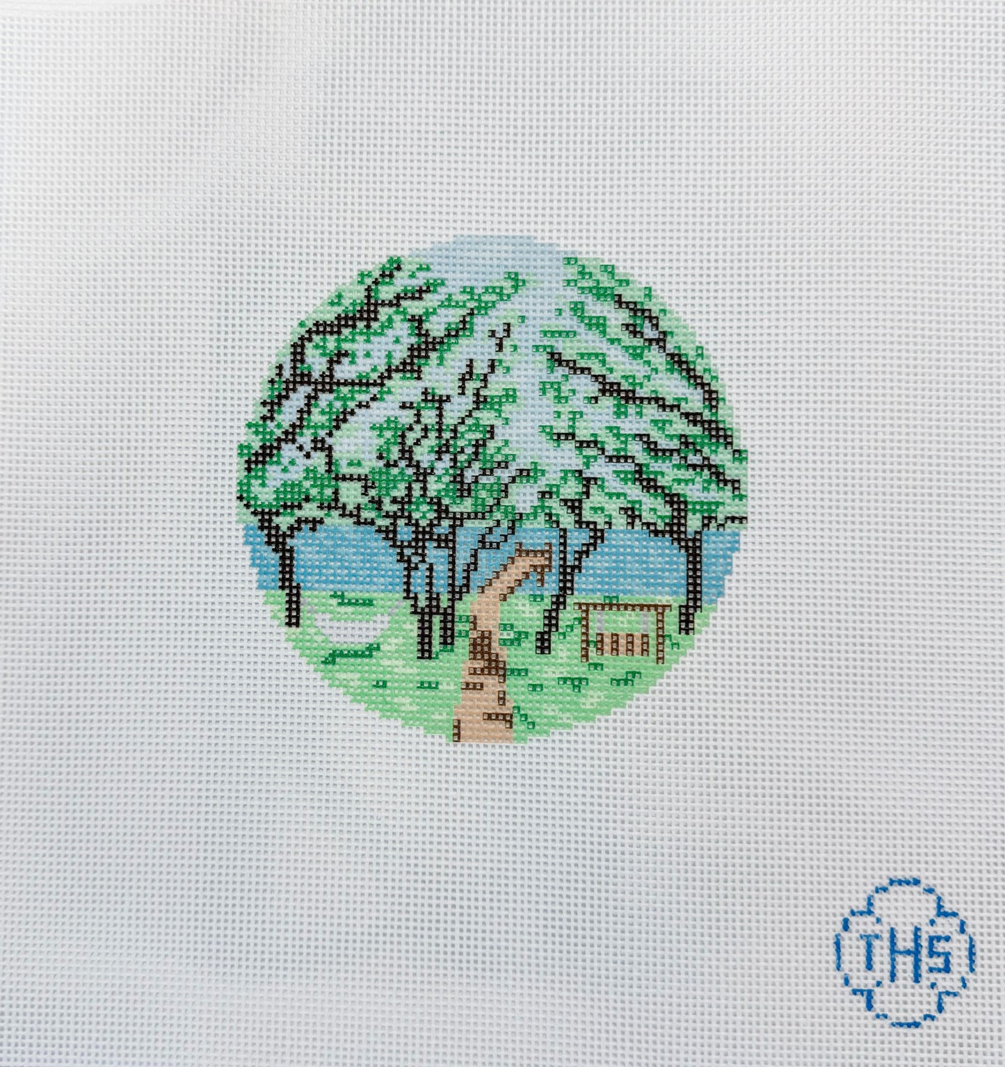 The Stitched Hydrangea - Waterway  View Round