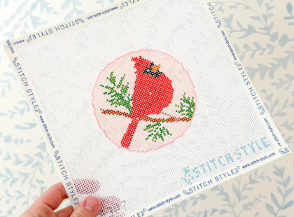 Stitch Style - Pink Cardinal