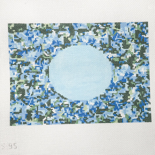Hydrangea Blue Oval