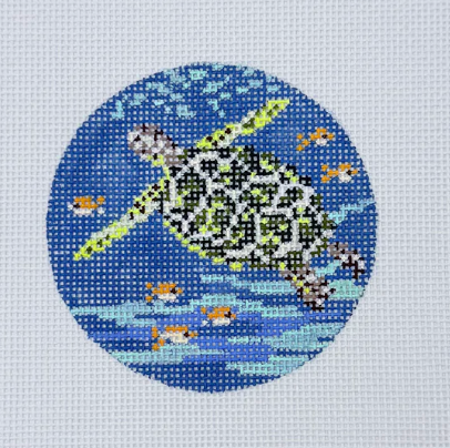 Needle Crossings - Sea Turtle Ornament