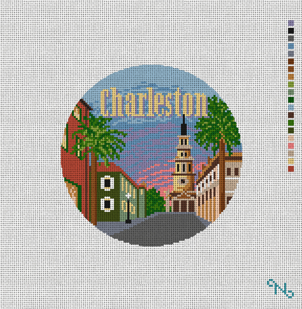 Needlepaint - Charleston Round